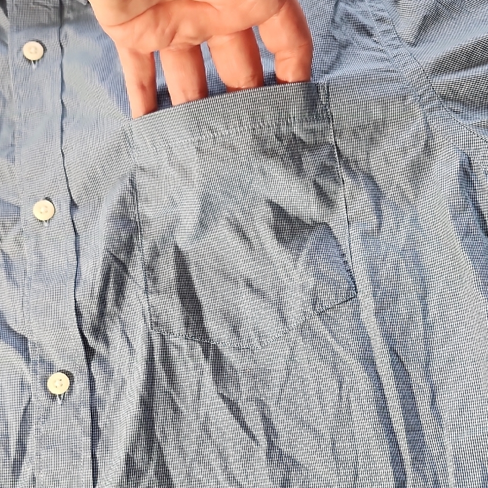 Banana Republic Casual Blue Button-Down Shirt - Picture 5 of 8